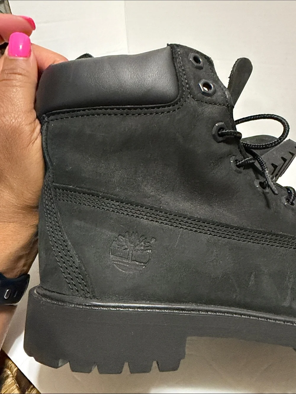 Timberland 6 Inch Black Waterproof Boots 6.5